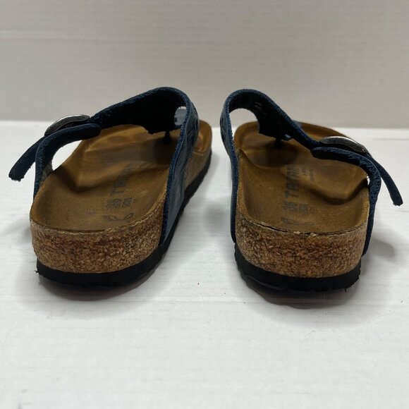 BIrkenstock Tatami Blue Braided Suede Thon Cork Sandals Size 36 - Picture 7 of 9